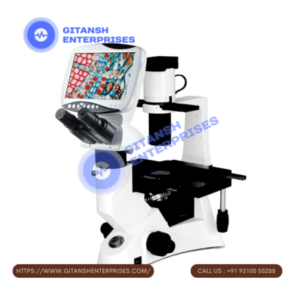 Inverted Culture Biological Microscope With Functioning LCD Screen
