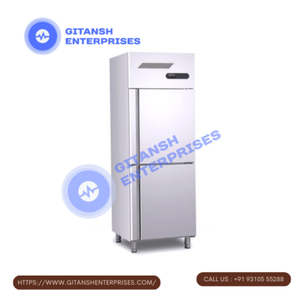 Double Door Stainless Steel Vertical Freezer