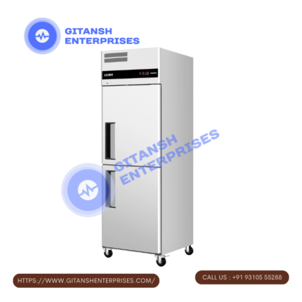 Double Door Stainless Steel Half Chiller Half Freezer