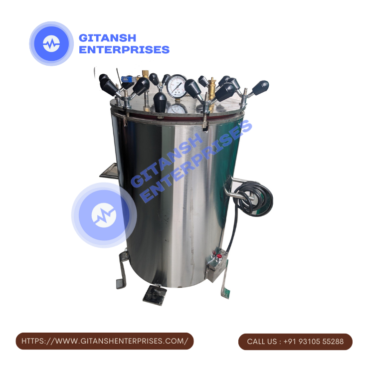 Vertical Autoclave Wing Nut Locking Vertical Autoclave Wing Nut Locking