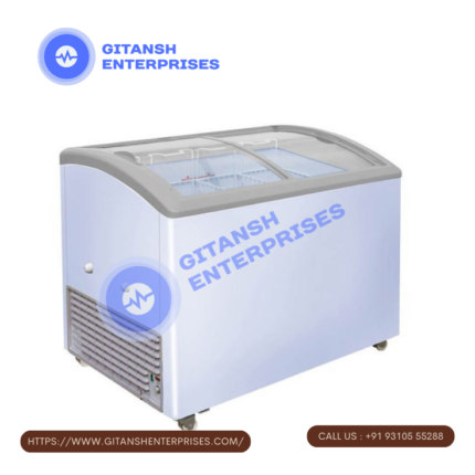 Curved Glass Top Freezer