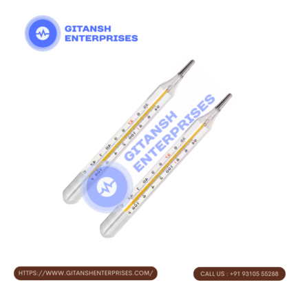 Mercury Thermometer Clinical, Prismatic Dual Scale