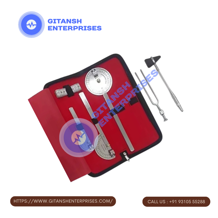 Goniometer Set of 3 with Knee Hammer & Measuring Tape Goniometer Set of 3 with Knee Hammer & Measuring Tape