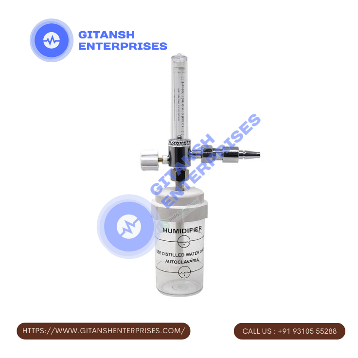 Oxygen Flow Meter with Humidifier Bottle Oxygen Flow Meter with Humidifier Bottle