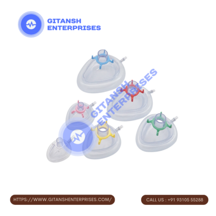 Anaesthesia Air Cushion Face Mask Transparent with Valve